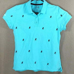 Disney World Mickey Mouse Blue Polo Sz M